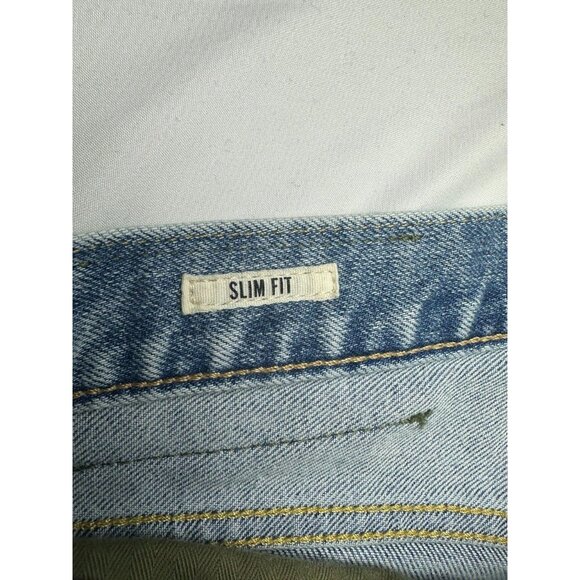 Todd Snyder Jeans Mens 32x30 Blue Stretch 5-Pocket Slim Fit Light/Mid Wash - Picture 4 of 11